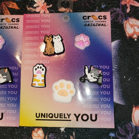 Crocs Handmade Jibbitz 10pc toe beans appreciation club set 5 cat kitten paws - Picture 3 of 6